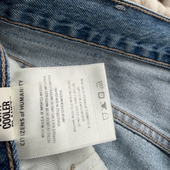 Citizen of Humanity Brynn Drawstring Trouser In Blue Lace - Picture 8 of 9